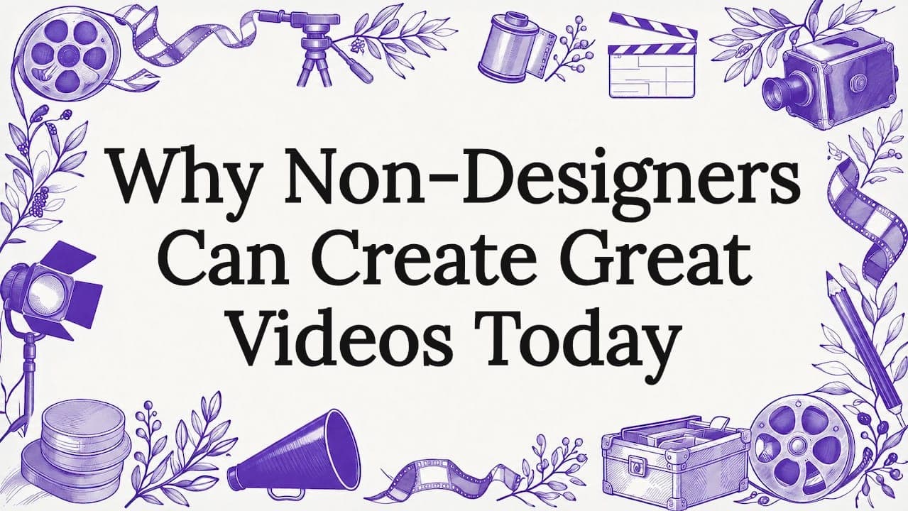 Hand-drawn decorative sketch title card illustration